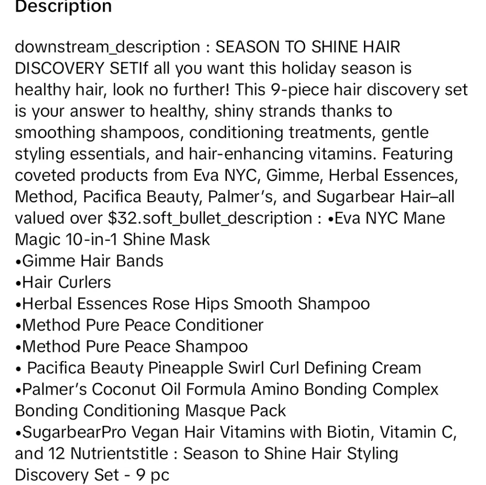 NWT-Season To Shine Discovery Hair Set - Picture 5 of 5